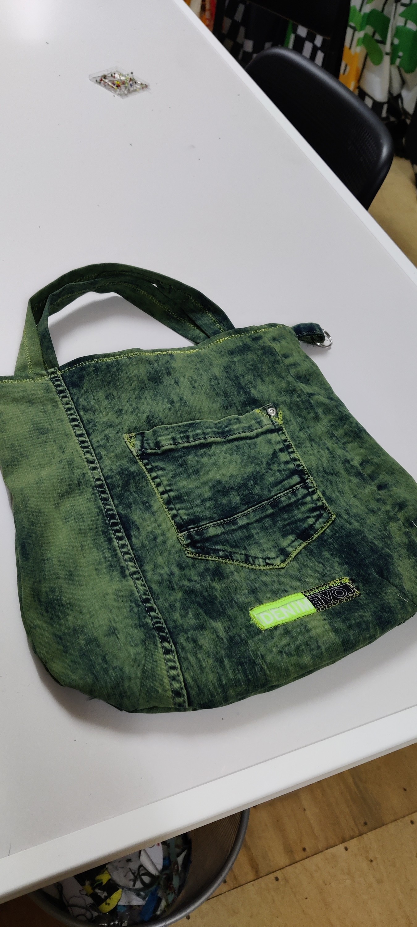 Tas van spijkerbroek